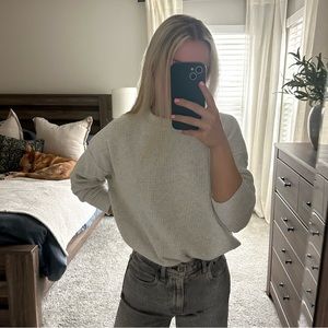 Aerie Cream Knit Sweater